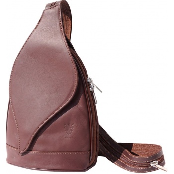 δερμάτινη τσάντα πλάτης foglia firenze leather 2015 καφε