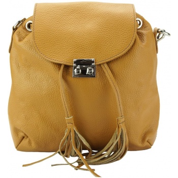 δερμάτινη τσάντα πλάτης bougainvillea firenze leather 9119