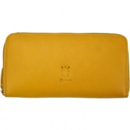 δερματινο γυναικειο πορτοφολι firenze leather pf086 κιτρινο