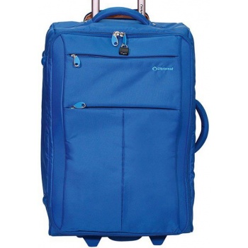 βαλίτσα καμπίνας τρόλεϊ 48x34x19 diplomat zc 8004-48 μπλε