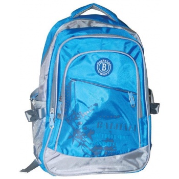 τσάντα πλάτης μπλε με 3 θήκες 45x35x15 εκ. next 26372