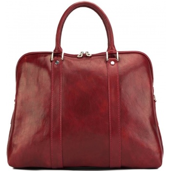δερμάτινη τσάντα tote χειρός ermanno firenze leather 7636