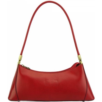 δερμάτινη τσάντα χειρός cirilla firenze leather 187 κόκκινο