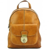 δερμάτινο backpack discovery firenze leather 7400 tan