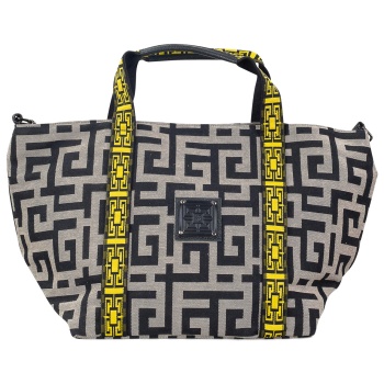 shopping γυναικεία ames bags μπεζ-μαύρο 914 theros 100