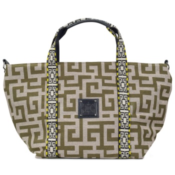 shopping γυναικεία ames bags χακί-μπεζ 945 theros 100