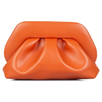 clutch γυναικεία themoire burnt orange tmsr25tn111 tia