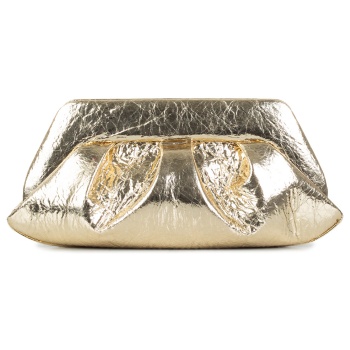 clutch γυναικεία themoire χρυσό tmsr25emrpi19 emera
