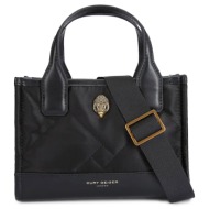 shopping γυναικεία kurt geiger μαύρο 9977200229 xs recycled sq shopper 261