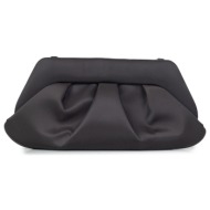 clutch γυναικεία themoire μαύρο tmfw25emrsa1 emera satin 261