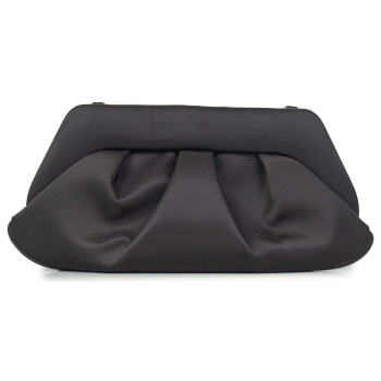 clutch γυναικεία themoire μαύρο tmfw25emrsa1 emera satin 261