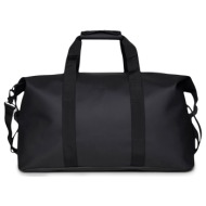 travel luggage ανδρικά rains μαύρο 14200-01 hilo weekend bag w3 261