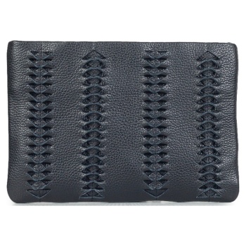 clutch γυναικεία park house μαύρο asc01 fishbone clutch 261