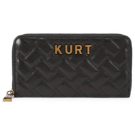 πορτοφόλια γυναικεία kurt geiger μαύρο 5384900109 kensington zip around kurt 262