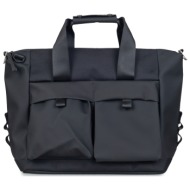 travel luggage ανδρικά rains μαύρο 12970-01 otaru weekend bag small w3 261