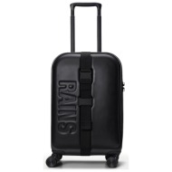 travel luggage ανδρικά rains μαύρο 14190-01 texel cabin trolley w3 262
