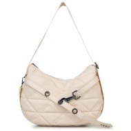 shoulder bags γυναικεία frnc εκρού 4169 262