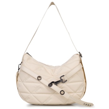 shoulder bags γυναικεία frnc εκρού 4169 262