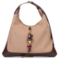 shoulder bags γυναικεία frnc μπεζ 5556 262