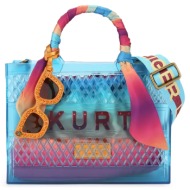 shopping γυναικεία kurt geiger μπλε 5585380999 jelly small tote bag 262