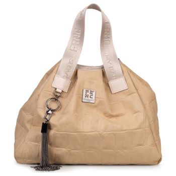 shoulder bags γυναικεία frnc μπεζ 6145 262