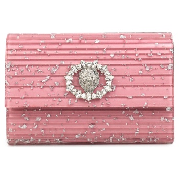 clutch γυναικεία kurt geiger ροζ-ασημί 5374298979 party