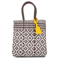 shopping γυναικεία pup καφέ-λευκό vs1412 handbag nomad small 262