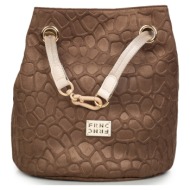 shoulder bags γυναικεία frnc καφέ 6193 262