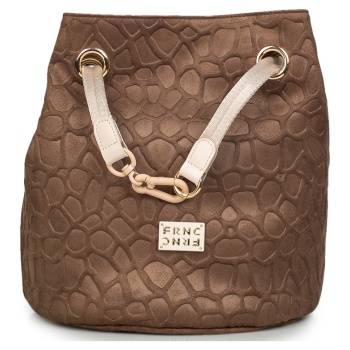 shoulder bags γυναικεία frnc καφέ 6193 262