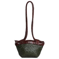 shoulder bags γυναικεία vipera πράσινο-καφέ gauguin frame 262