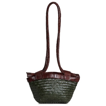 shoulder bags γυναικεία vipera πράσινο-καφέ gauguin frame