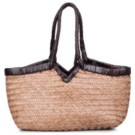 shoulder bags γυναικεία vipera πούρο-καφέ 311 crudelia frame 262
