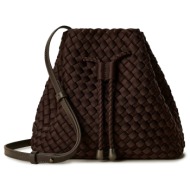 shoulder bags γυναικεία naghedi chocolate sn26173ldchoc gramercy medium bucket 100