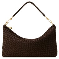 shoulder bags γυναικεία naghedi chocolate sn41262ldchoc porto half-moon small 100
