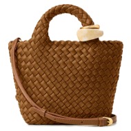 χιαστί γυναικεία naghedi teak sn03011qjtea st. barths petit tote beads 100