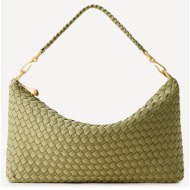 shoulder bags γυναικεία naghedi bottle green sn41262ldbot porto half-moon small 100