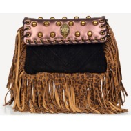 shoulder bags γυναικεία kurt geiger καφέ 5842939129 sm oxford fringe shoulder 100