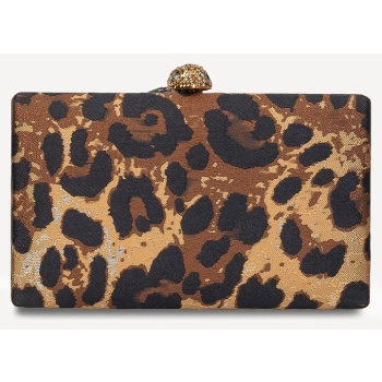 clutch γυναίκα kurt geiger animal print crystal kensington