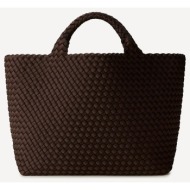shopping γυναίκα naghedi chocolate st. barths medium tote nsn03013ldcho