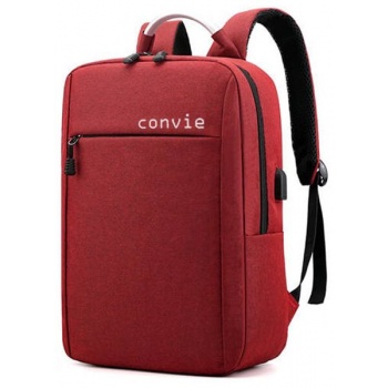 convie backpack th-06 15.6 red σε προσφορά
