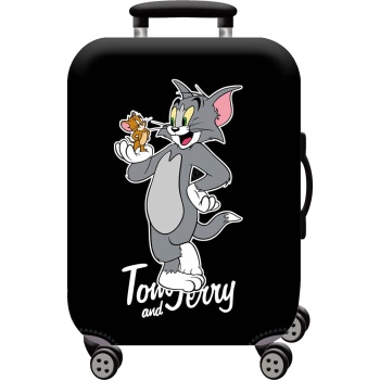 καλυμμα βαλιτσας καμπινας amber am765-01 black tom and jerry