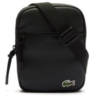 τσαντα ωμου lacoste coated canvas nh3307lv μαυρο