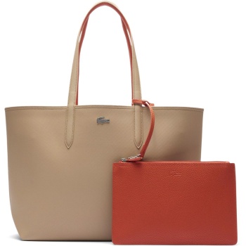 τσαντα ωμου lacoste anna reversible bicolour tote nf2142aa