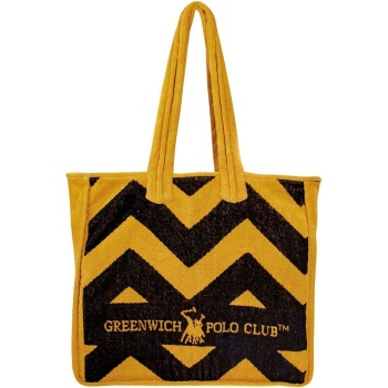 τσαντα θαλασσης greenwich polo club 3650 black/ochre