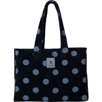 τσαντα θαλασσης greenwich polo club 3735 black (50χ38cm)