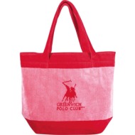 τσαντα θαλασσης greenwich polo club 4000 pink/red (55χ40cm)