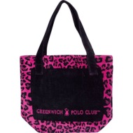 τσαντα θαλασσης greenwich polo club 3863 fuschia/black (55χ40cm)