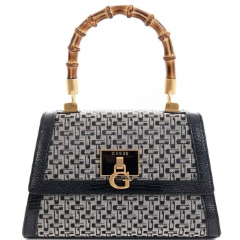τσαντα χειρος guess stephi bamboo flap hwjk7875210 logo σε προσφορά