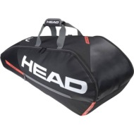 τσαντα head tour 6r tennis bag μαυρη/πορτοκαλι
