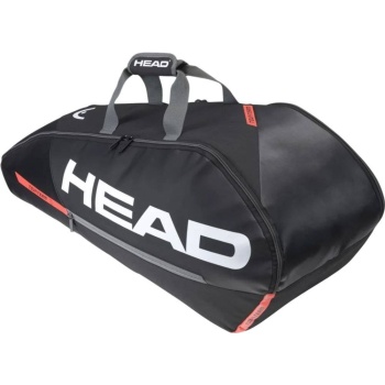 τσαντα head tour 6r tennis bag μαυρη/πορτοκαλι σε προσφορά